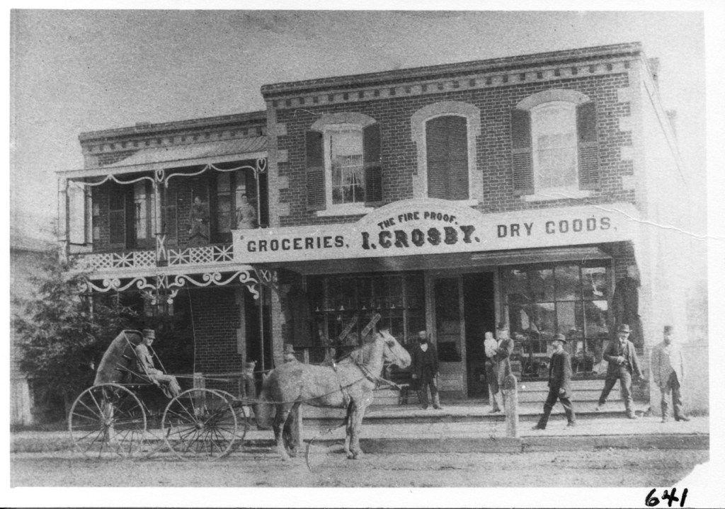The Fire Proof, rebuilt by Parker Crosby after the great fire of 1866. (photograph courtesy of Richmond Hill Public Library, PA89-033)